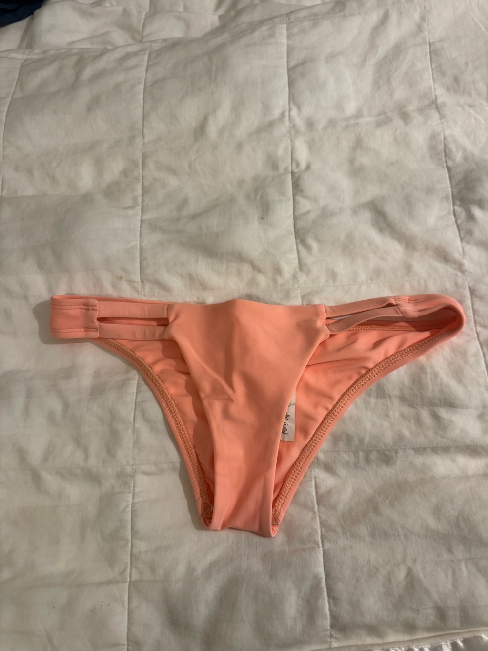 Vitamin A Peach Double-Strap Bikini Bottom